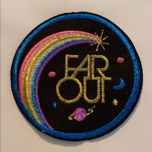 4/$10 Iron On Far Out Patch